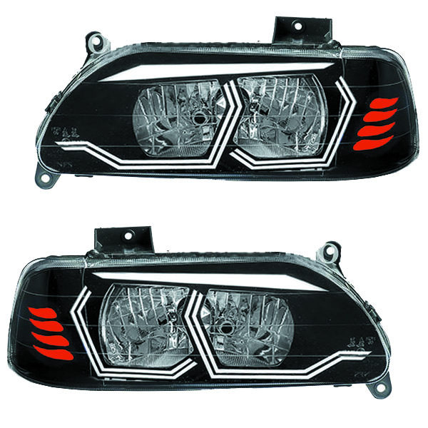 چراغ جلو خودرو مدل pr-9910 مناسب برای پراید بسته 2 عددی